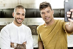 Maluma and Ricky Martin