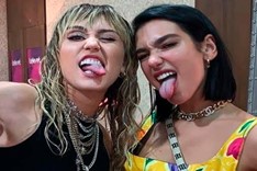Miley Cyrus and Dua Lipa